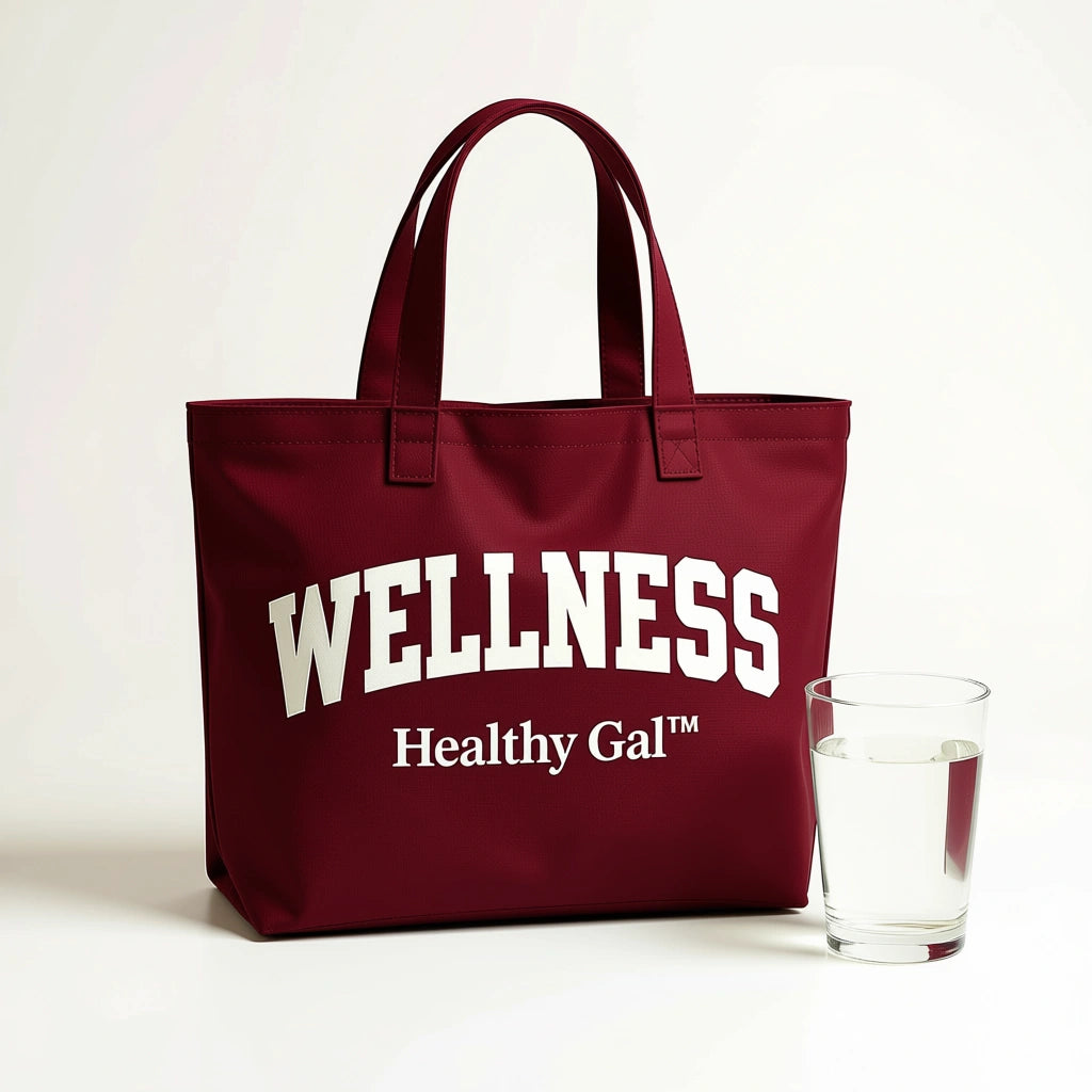 The Wellness Club Tote  | Crimson