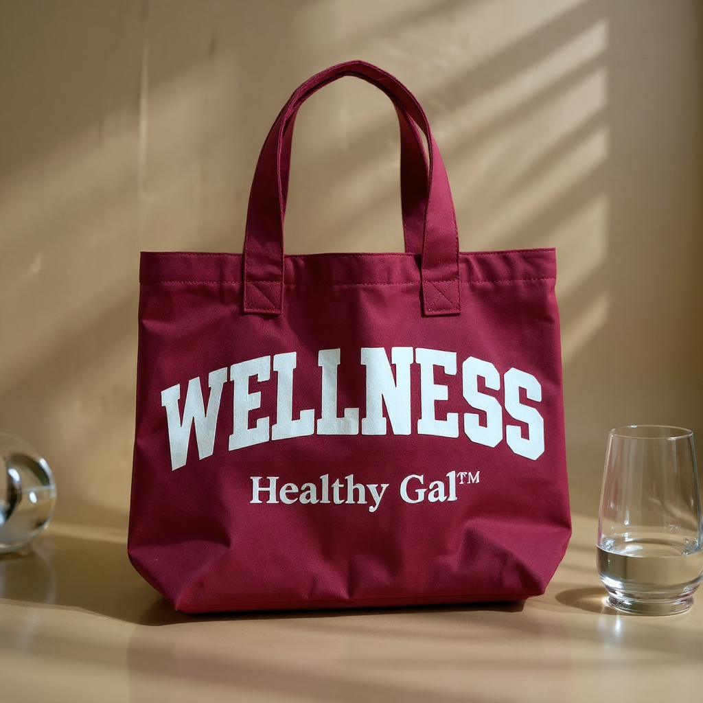 The Wellness Club Tote  | Crimson